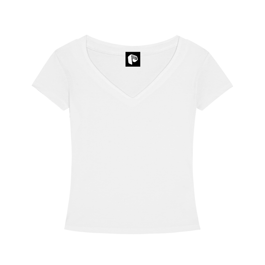 Womens Wear, V-Neck T-Shirt,Tencel Fit,PXLWR,Pixel Wear,Tops for Women