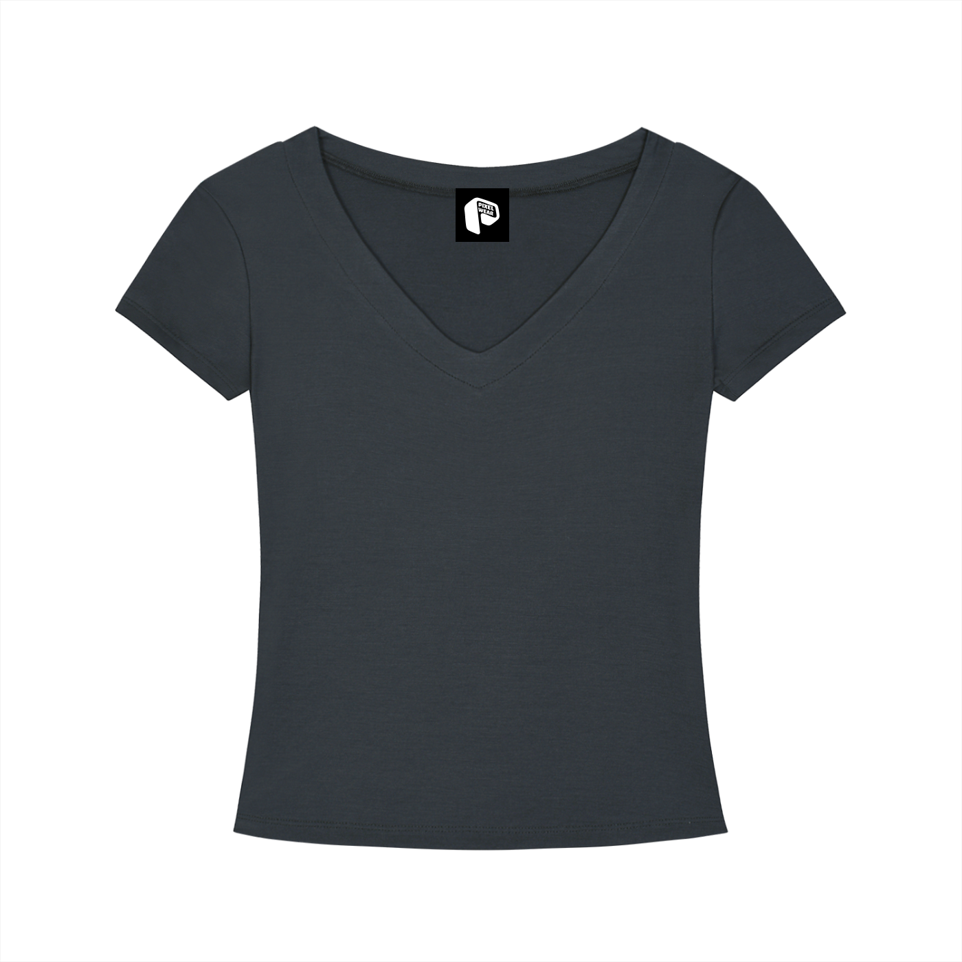 Womens Wear, V-Neck T-Shirt,Tencel Fit,PXLWR,Pixel Wear,Tops for Women