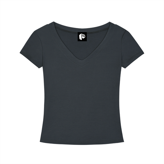 Womens Wear, V-Neck T-Shirt,Tencel Fit,PXLWR,Pixel Wear,Tops for Women