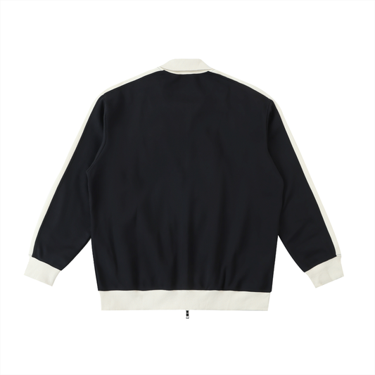 Collar Jacket,Contrast Trim Jacket,Unisex Jacket,Pixel Monster Jacket,Jacket