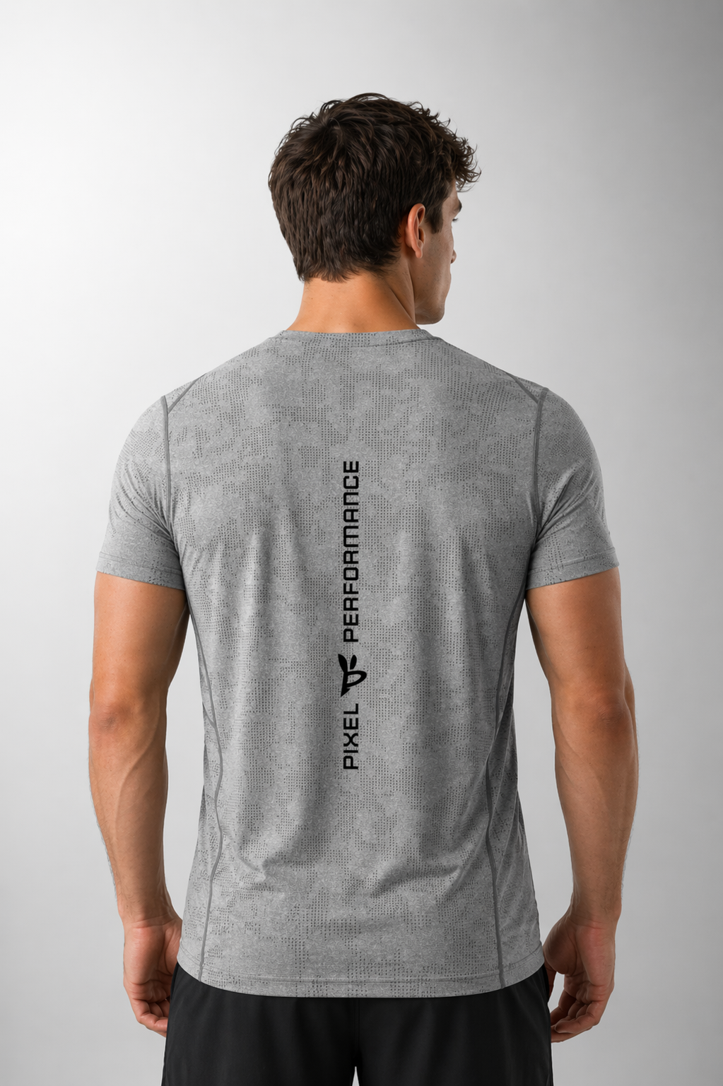 Men's Jacquard Slim Mesh T-Shirt ODMPOD