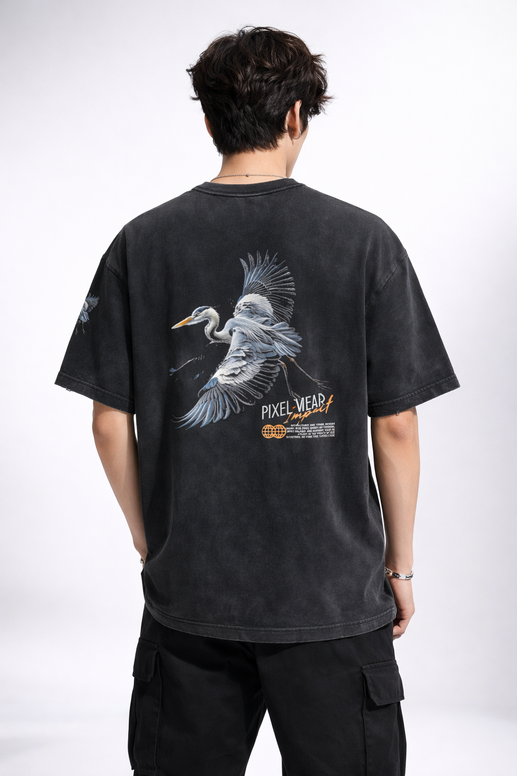 Vintage Washed Hand-Frayed T-Shirt ODMPOD