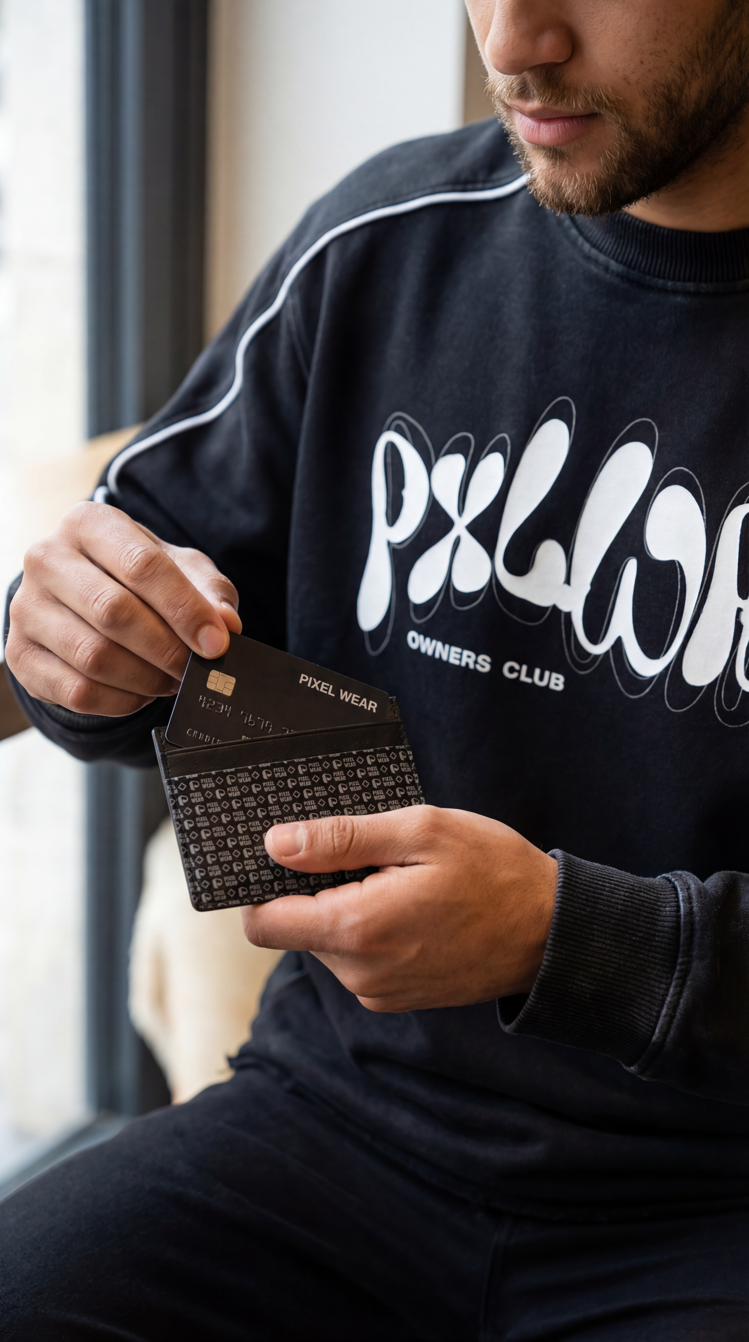 Leather Card Holder - PIXEL WEAR LTD