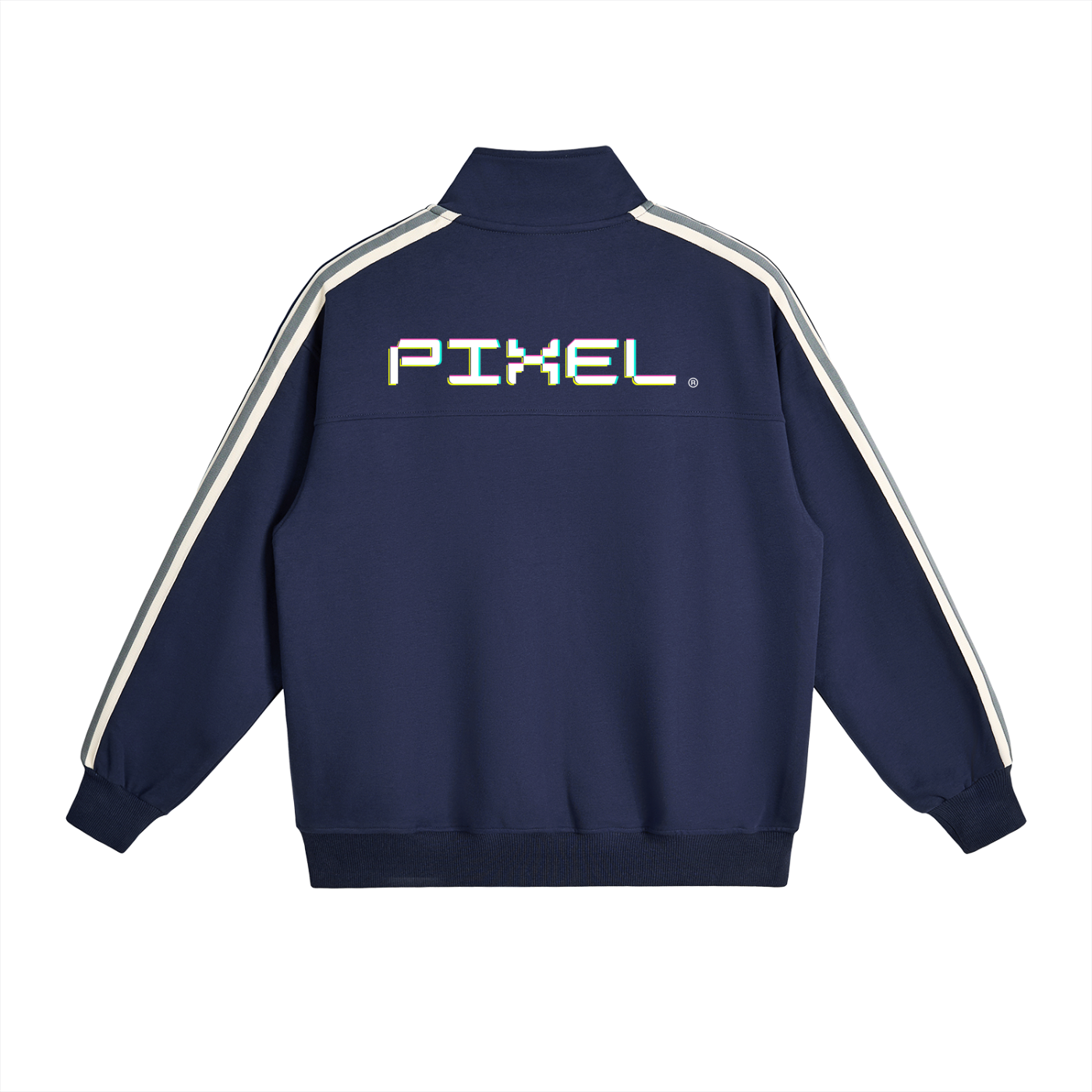 Contrast Side-Stripe Stand Col,Side Strip,Collar Jacket,Jacket,Unisex Jacket,Unisex