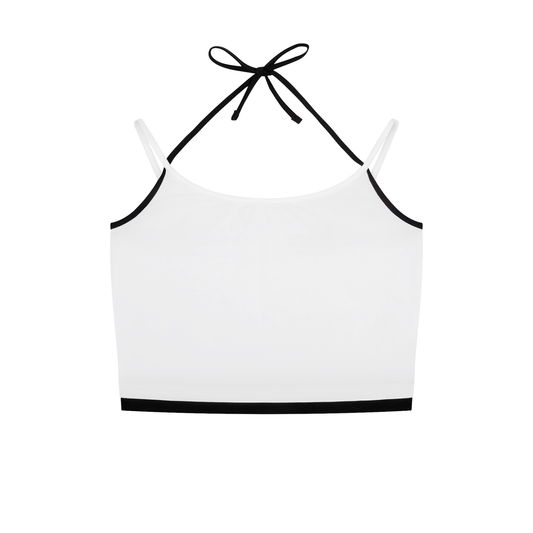 Contrast Binding Halter Tank T,Tank top,Women,Skinny,Binding Halter,Lady Luxe