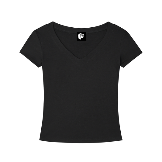 Womens Wear, V-Neck T-Shirt,Tencel Fit,PXLWR,Pixel Wear,Tops for Women