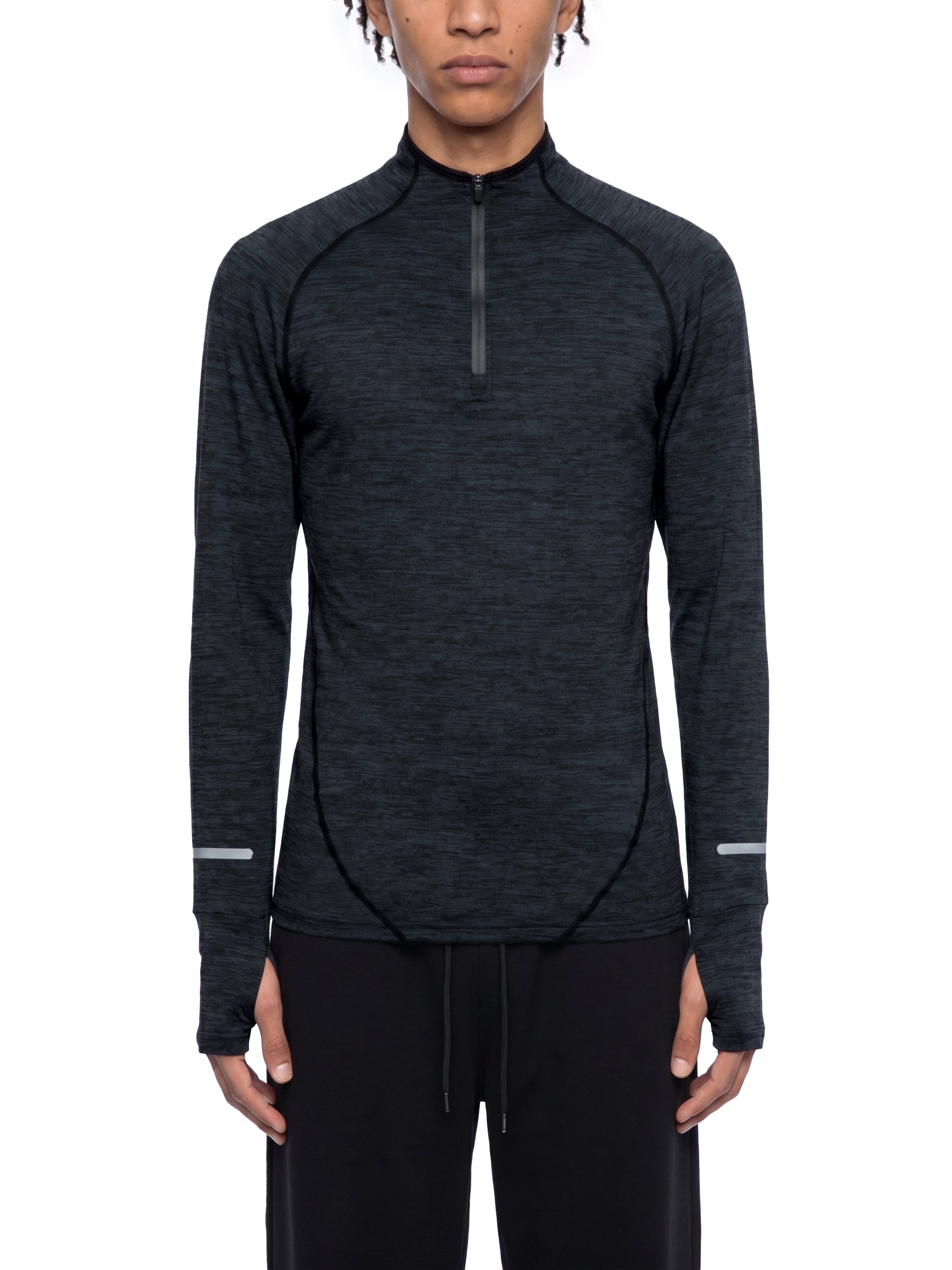 Quarter-Zip Raglan Training T-,Training T-Shirt,Gym T-Shirt