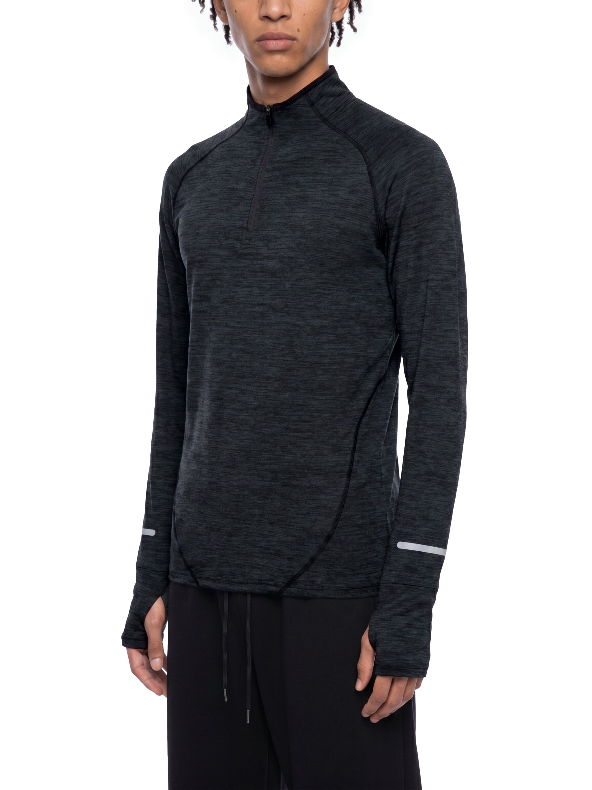 Quarter-Zip Raglan Training T-,Training T-Shirt,Gym T-Shirt