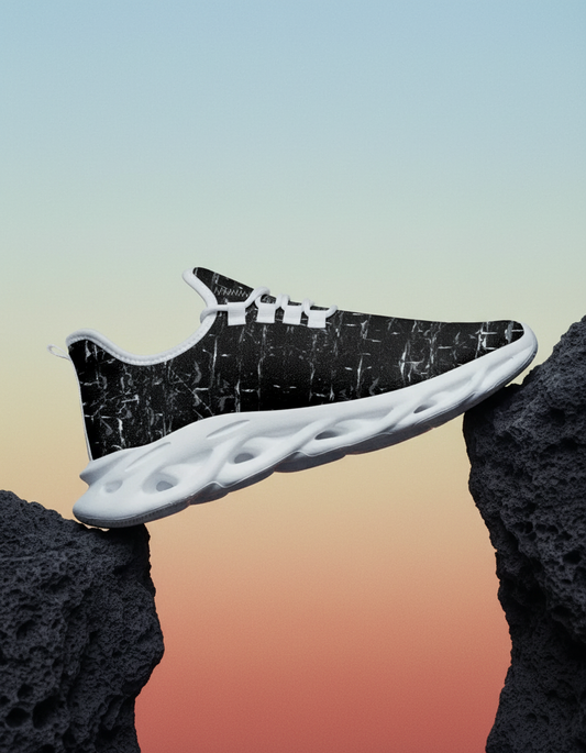 1092 Bounce Mesh Knit Sneakers - White - PIXEL WEAR