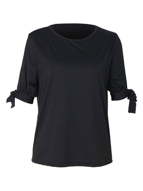 Women's black top with hollow shoulders - PIXEL WEAR