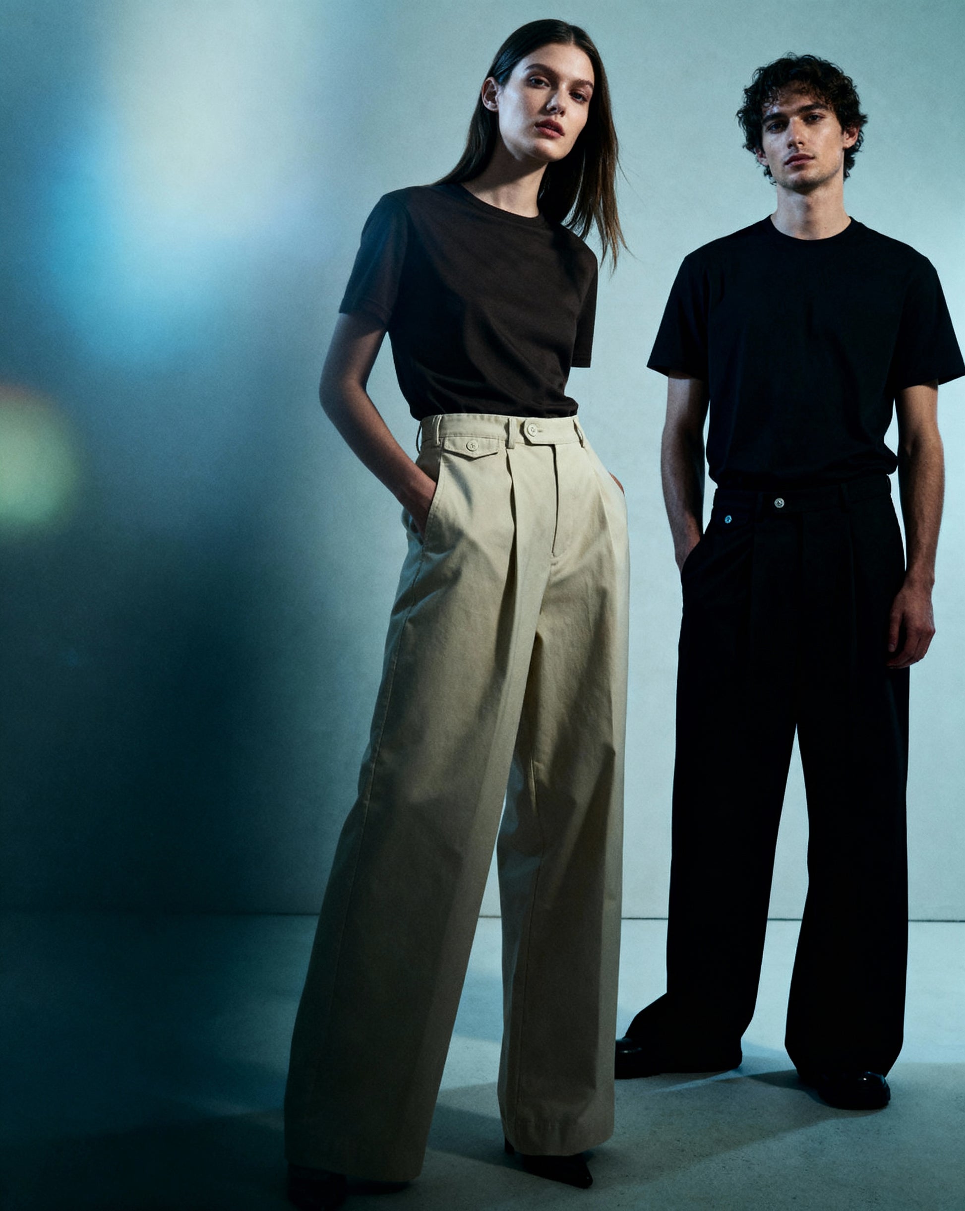 Adjustable Waist Straight-Leg Pants - PIXEL WEAR