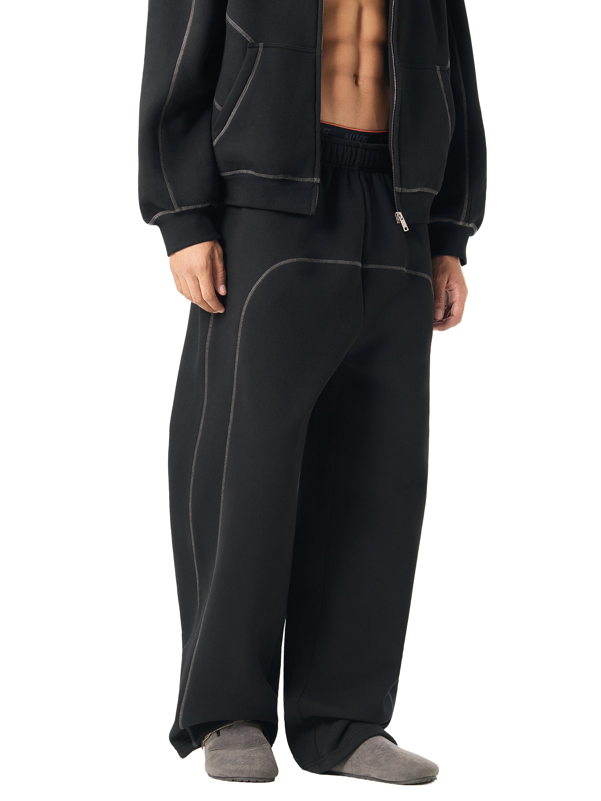 Contrast-Stitched ,Fleece Sweatpants,Sweatpants,Pants,unisex,Unisex Pants,New