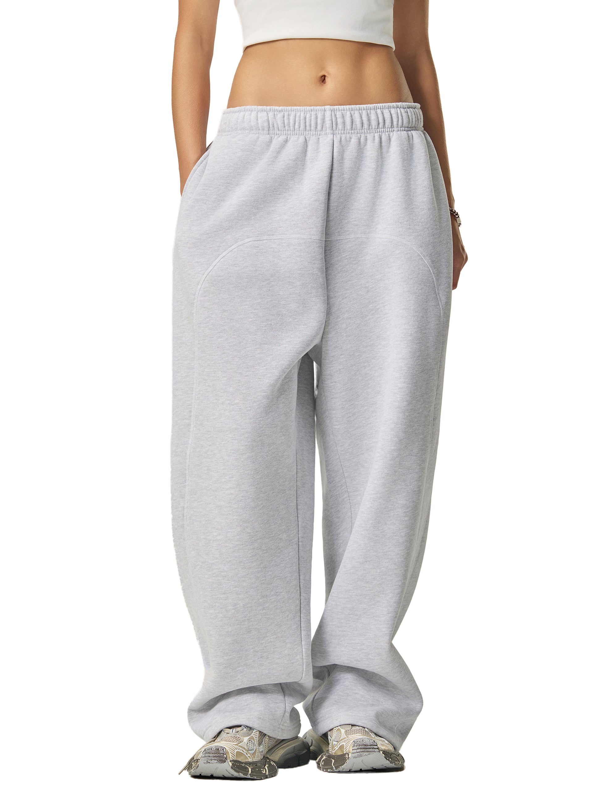 Contrast-Stitched ,Fleece Sweatpants,Sweatpants,Pants,unisex,Unisex Pants,New
