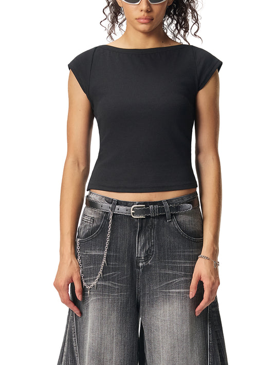 Wide Neck Baby T-shirt,Womens Wear,Womens T-shirt,Wide Neck,New