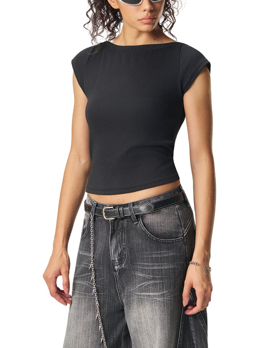 Wide Neck Baby T-shirt,Womens Wear,Womens T-shirt,Wide Neck,New