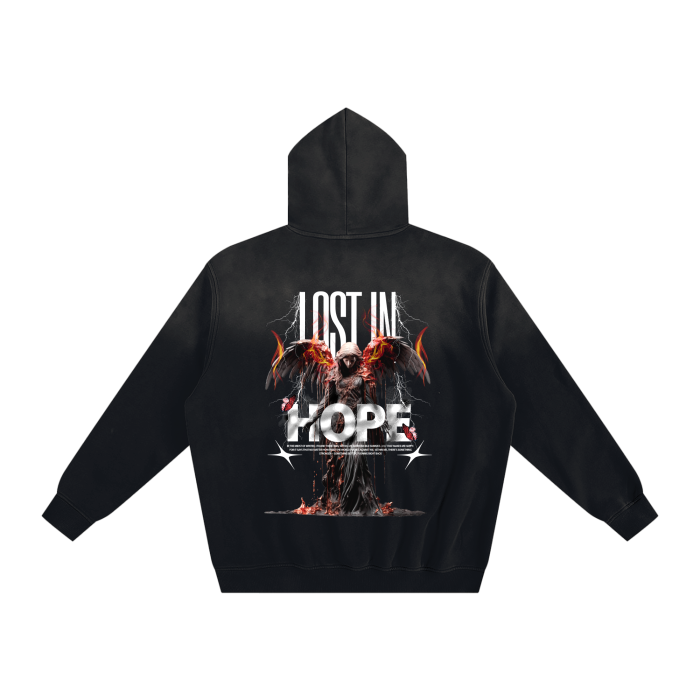 Unisex Hoodie,Hoodie,Lost In Hope,Sun Fade Hoodie,fleeced hoodie