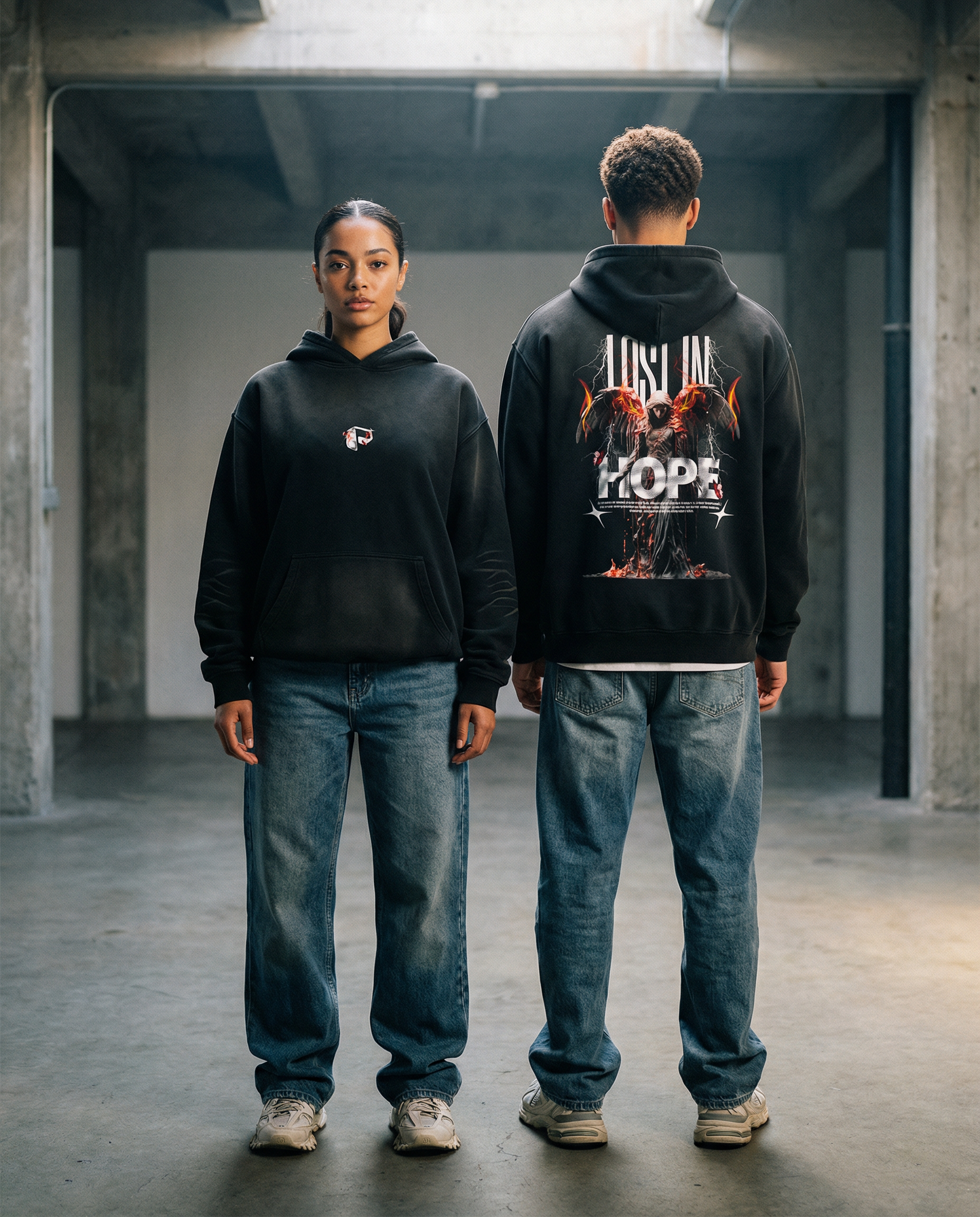 Sunfade Fleeced Hoodie - PIXEL WEAR LTD