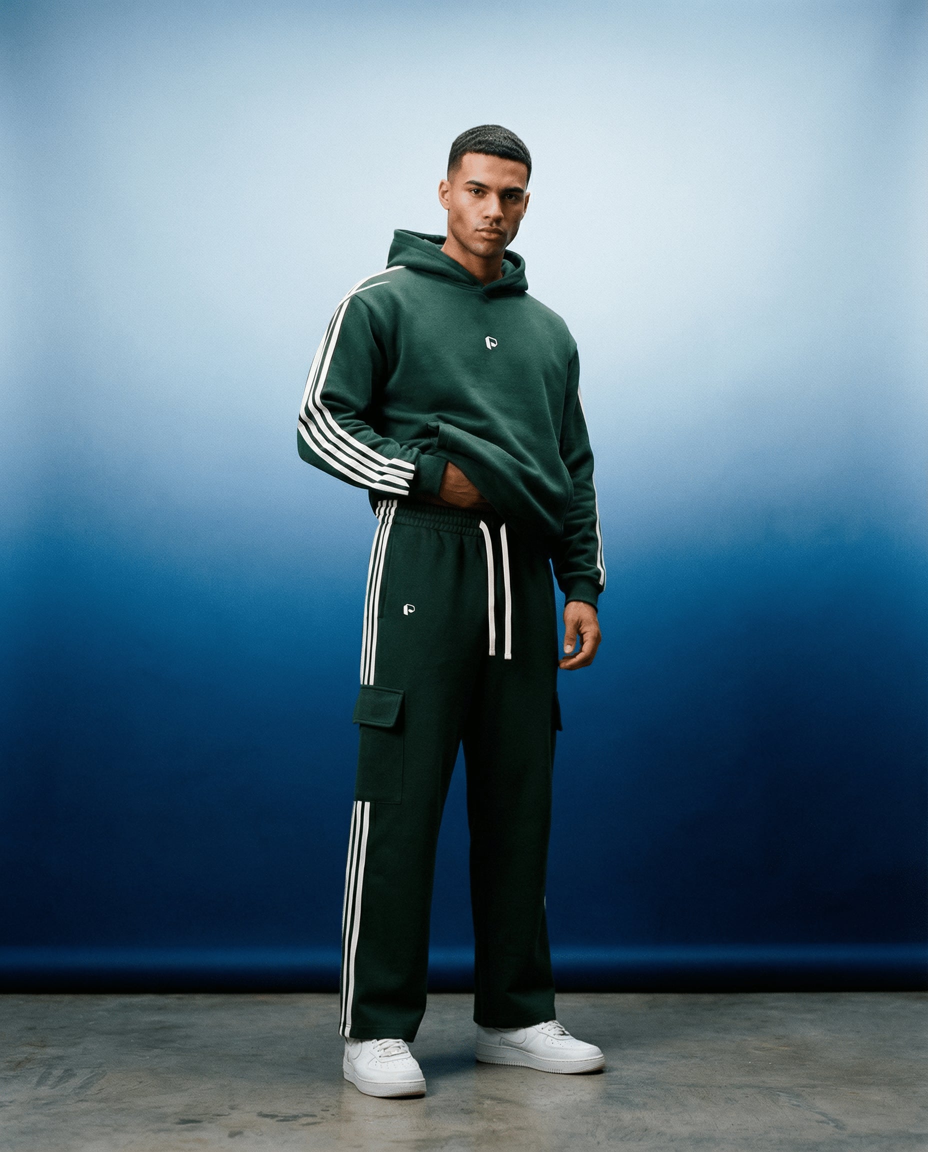 Side Stripe Straight-Leg Pants ODMPOD