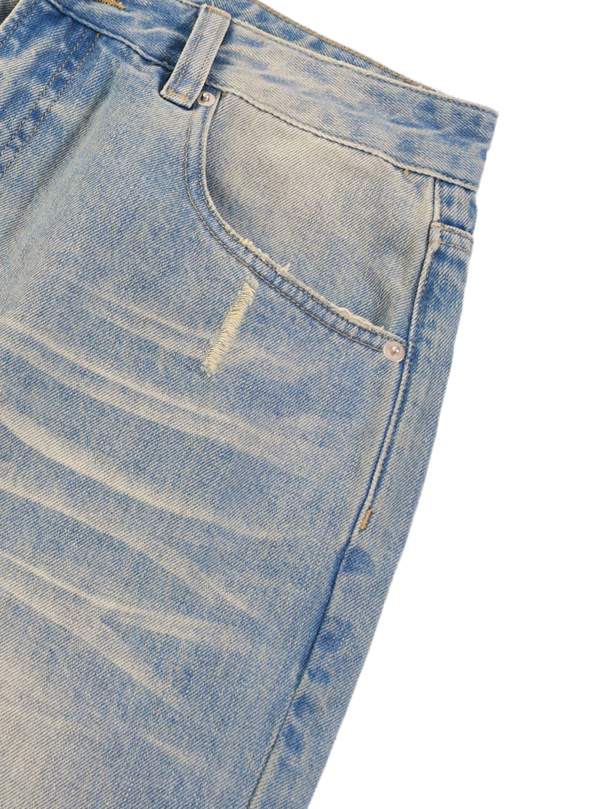 Sun Fade Raw Hem Denim Jeans,jeans,Denim Jeans,Mens Jeans,Pants,Pant,New,Faded Jeans,Torn Jeans