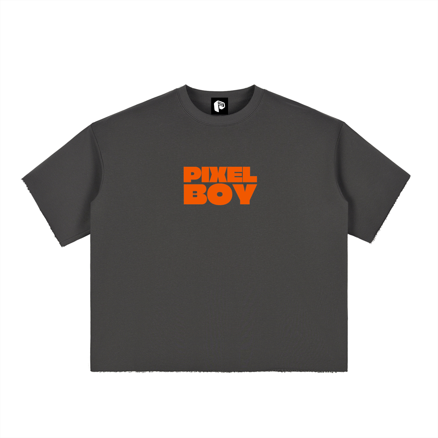 Boxy Half-Sleeve Raw-Edge T-Sh,RAW EDGE,HALF SLEEVE,BOXY,BOXY TSHIRT,MENS WEAR