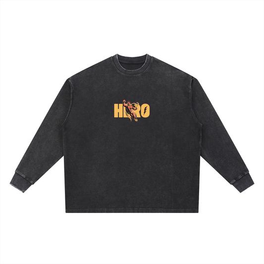 Waffle Oversized T-Shirt,Mineral Wash,Oversized Tshirt,T-shirt,Men,Mens Wear,Trending Tshirt,Hero Tshirt