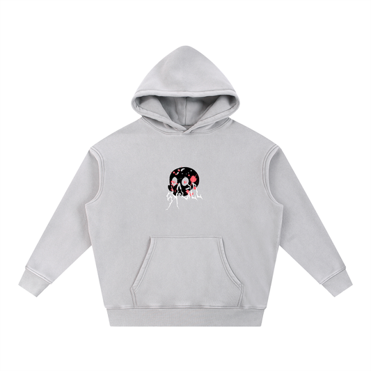 skull,pixel skull,snow wash hoodie,hoodie,skull hoodie,new,snow wash,fleeced hoodie,oversized hoodie