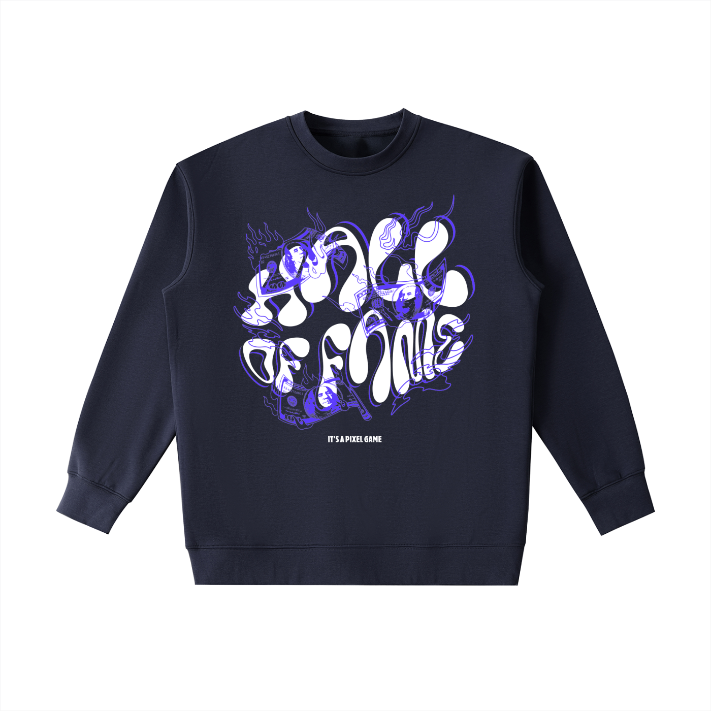 Essential sweatshirt,Crewneck Sweatshirt,Mens ,Sweatshirt,Pixel Game,Hall of Fame