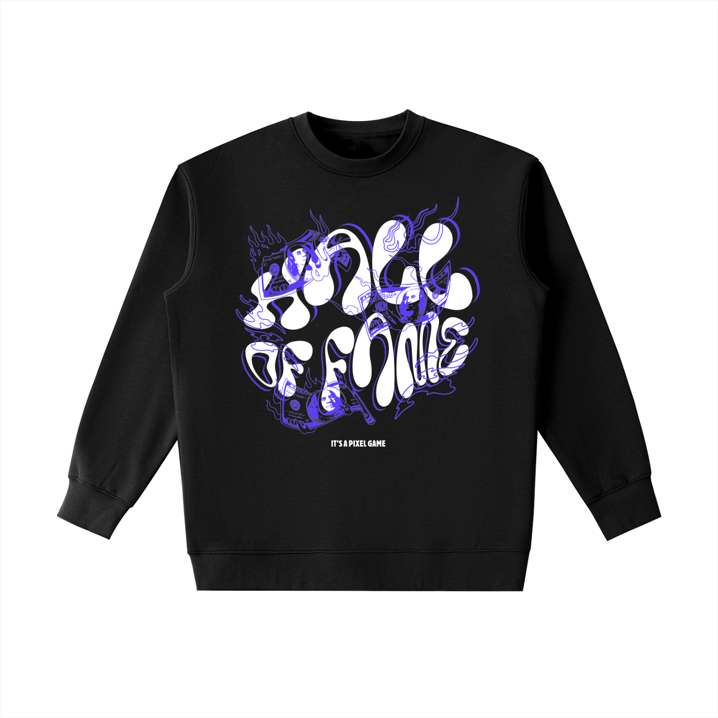 Essential sweatshirt,Crewneck Sweatshirt,Mens ,Sweatshirt,Pixel Game,Hall of Fame