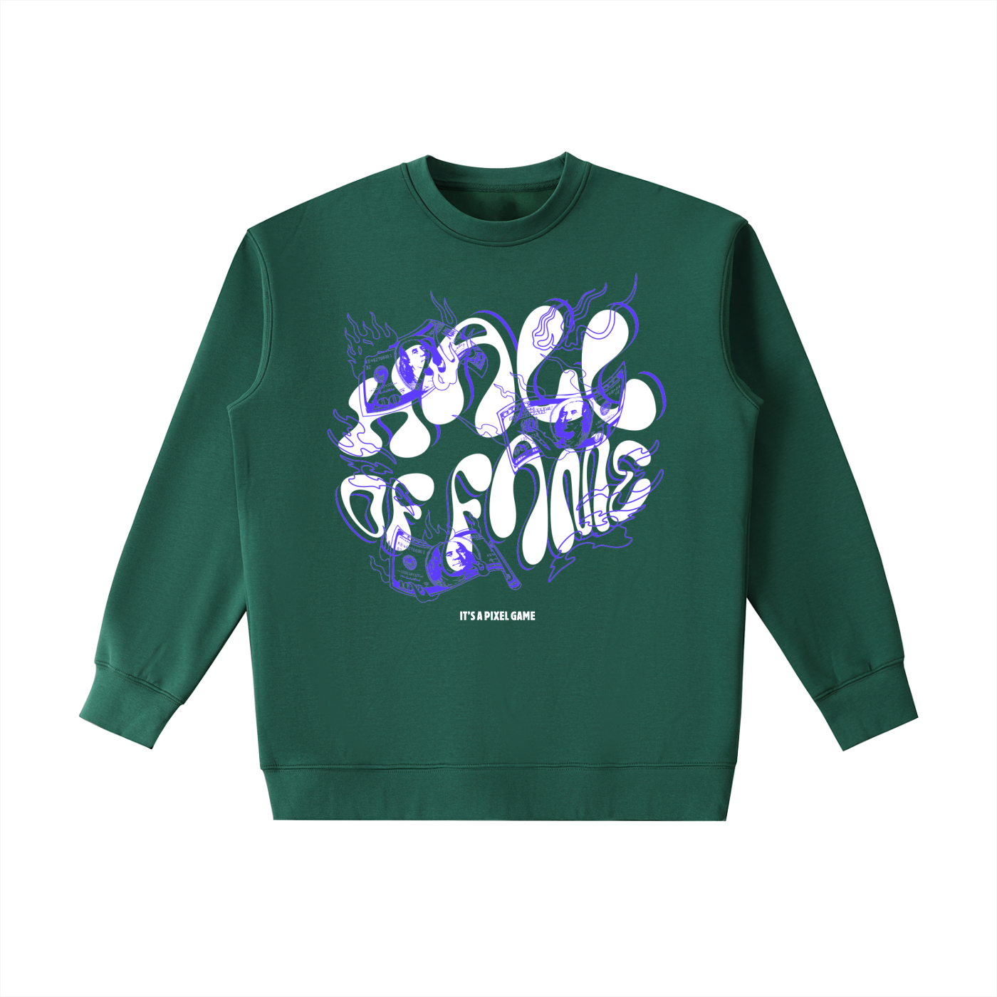 Essential sweatshirt,Crewneck Sweatshirt,Mens ,Sweatshirt,Pixel Game,Hall of Fame