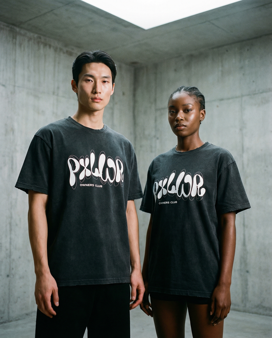 Vintage Washed Hand-Frayed T-Shirt - PIXEL WEAR LTD