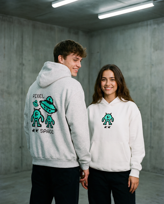 Essential Heavyweight Boxy Fleece Hoodie - PIXEL WEAR LTD