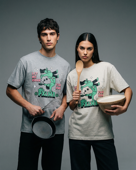 Let me Cook For You - Cotton Boxy T-Shirt - PIXEL WEAR LTD