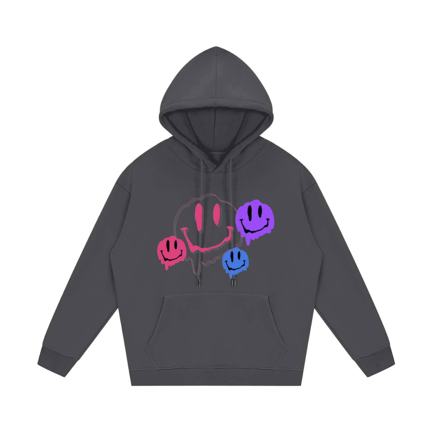 hoodie,fleece hoodie,smiley,melting smiley
